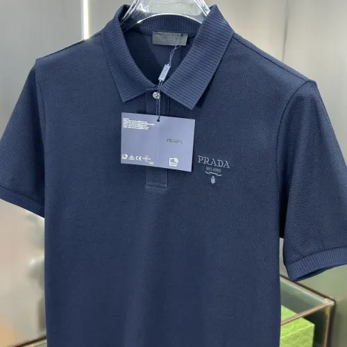 Replica Prada T-Shirts Short Sleeved For Men #1436383 $80.00 USD for Wholesale