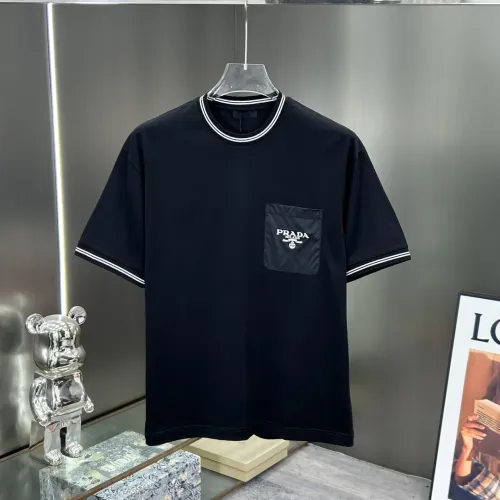 Wholesale Prada T-Shirts Short Sleeved For Men #1436402 $82.00 USD, Wholesale Quality Replica Prada T-Shirts