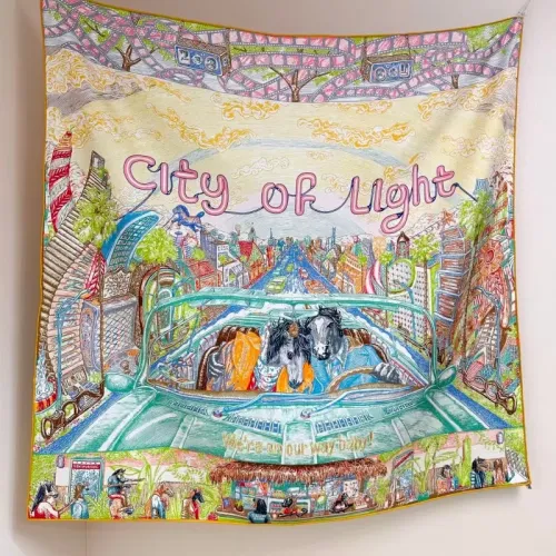 Wholesale Hermes Silk Squares #1436486 $76.00 USD, Wholesale Quality Replica Hermes Scarf