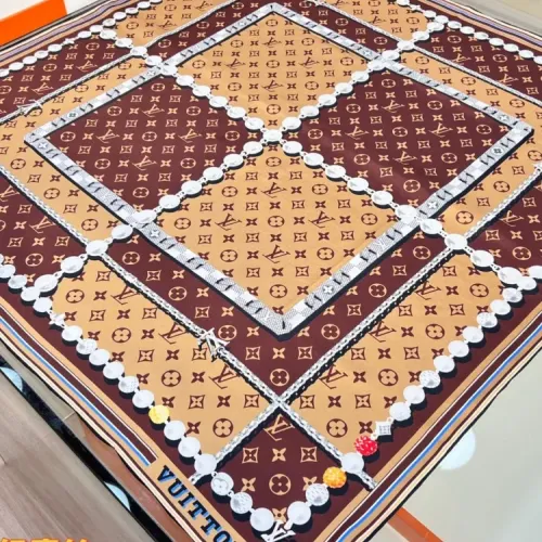 Wholesale Louis Vuitton Silk Squares #1436528 $80.00 USD, Wholesale Quality Replica Louis Vuitton Scarf
