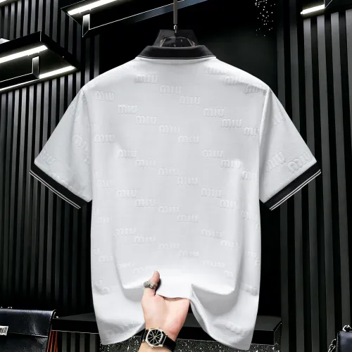 Replica MIU MIU T-Shirts Short Sleeved For Men #1436714 $45.00 USD for Wholesale