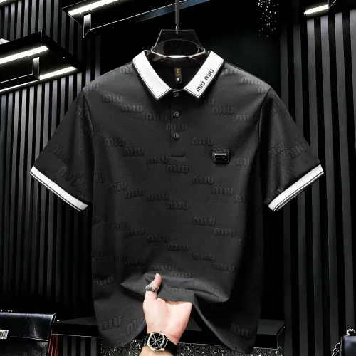 Wholesale MIU MIU T-Shirts Short Sleeved For Men #1436715 $45.00 USD, Wholesale Quality Replica MIU MIU T-Shirts