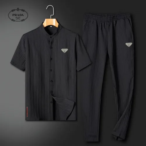 Wholesale Prada Tracksuits Short Sleeved For Unisex #1436743 $64.00 USD, Wholesale Quality Replica Prada Tracksuits