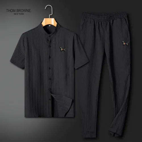 Wholesale Thom Browne TB Tracksuits Short Sleeved For Unisex #1436761 $64.00 USD, Wholesale Quality Replica Thom Browne TB Tracksuits