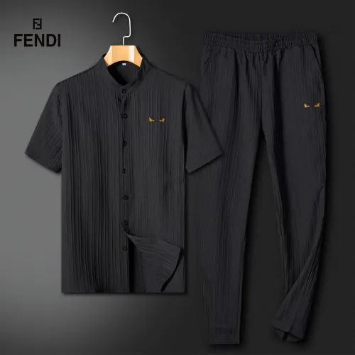 Wholesale Fendi Tracksuits Short Sleeved For Unisex #1436788 $64.00 USD, Wholesale Quality Replica Fendi Tracksuits