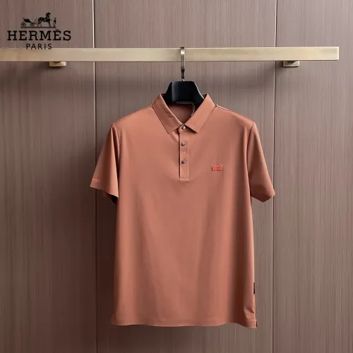 Wholesale Hermes T-Shirts Short Sleeved For Men #1436874 $48.00 USD, Wholesale Quality Replica Hermes T-Shirts