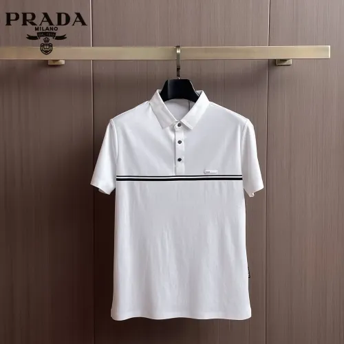 Wholesale Prada T-Shirts Short Sleeved For Men #1436884 $48.00 USD, Wholesale Quality Replica Prada T-Shirts