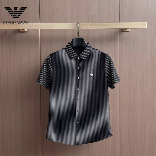 Wholesale Armani Shirts Short Sleeved For Men #1436926 $52.00 USD, Wholesale Quality Replica Armani Shirts
