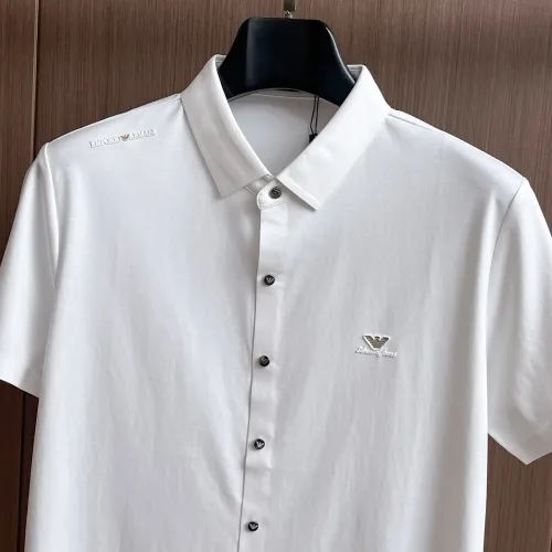 Replica Armani Shirts Short Sleeved For Men #1436943 $52.00 USD for Wholesale