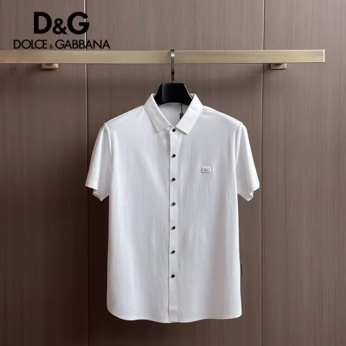 Wholesale Dolce &amp; Gabbana D&amp;G Shirts Short Sleeved For Men #1436950 $52.00 USD, Wholesale Quality Replica Dolce &amp; Gabbana D&amp;G Shirts