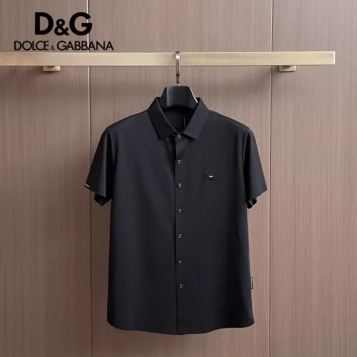 Wholesale Dolce &amp; Gabbana D&amp;G Shirts Short Sleeved For Men #1436953 $52.00 USD, Wholesale Quality Replica Dolce &amp; Gabbana D&amp;G Shirts