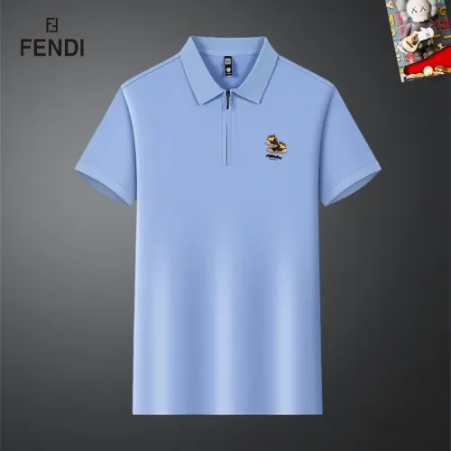 Wholesale Fendi T-Shirts Short Sleeved For Men #1437016 $34.00 USD, Wholesale Quality Replica Fendi T-Shirts