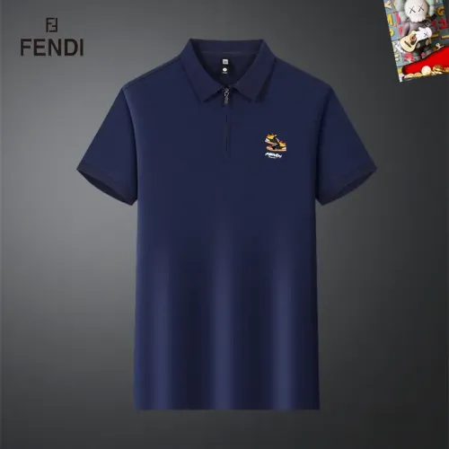 Wholesale Fendi T-Shirts Short Sleeved For Men #1437018 $34.00 USD, Wholesale Quality Replica Fendi T-Shirts