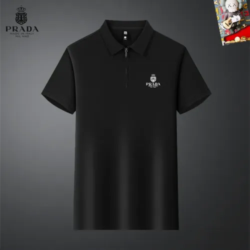 Wholesale Prada T-Shirts Short Sleeved For Men #1437059 $34.00 USD, Wholesale Quality Replica Prada T-Shirts