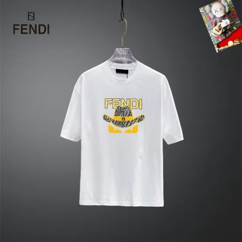 Wholesale Fendi T-Shirts Short Sleeved For Unisex #1437090 $25.00 USD, Wholesale Quality Replica Fendi T-Shirts
