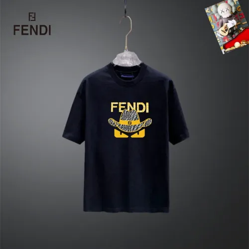 Wholesale Fendi T-Shirts Short Sleeved For Unisex #1437091 $25.00 USD, Wholesale Quality Replica Fendi T-Shirts