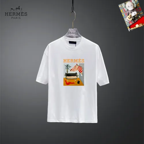 Wholesale Hermes T-Shirts Short Sleeved For Unisex #1437122 $25.00 USD, Wholesale Quality Replica Hermes T-Shirts