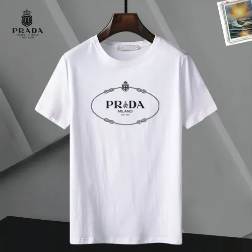 Wholesale Prada T-Shirts Short Sleeved For Unisex #1437130 $25.00 USD, Wholesale Quality Replica Prada T-Shirts