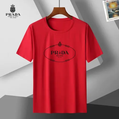Wholesale Prada T-Shirts Short Sleeved For Unisex #1437132 $25.00 USD, Wholesale Quality Replica Prada T-Shirts