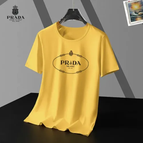 Wholesale Prada T-Shirts Short Sleeved For Unisex #1437138 $25.00 USD, Wholesale Quality Replica Prada T-Shirts