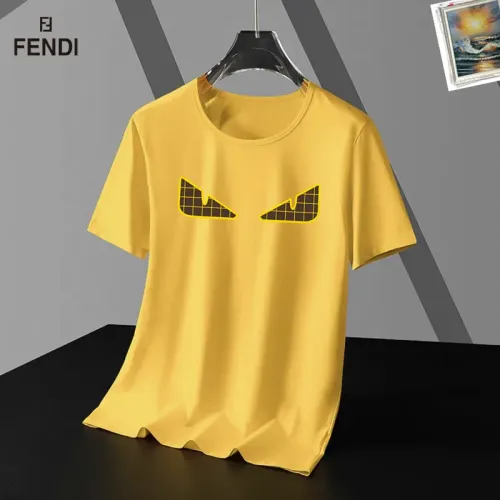 Wholesale Fendi T-Shirts Short Sleeved For Unisex #1437170 $25.00 USD, Wholesale Quality Replica Fendi T-Shirts