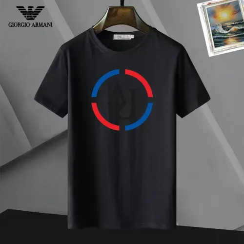 Wholesale Armani T-Shirts Short Sleeved For Unisex #1437177 $25.00 USD, Wholesale Quality Replica Armani T-Shirts