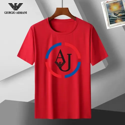 Wholesale Armani T-Shirts Short Sleeved For Unisex #1437178 $25.00 USD, Wholesale Quality Replica Armani T-Shirts