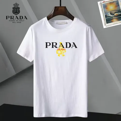 Wholesale Prada T-Shirts Short Sleeved For Unisex #1437221 $25.00 USD, Wholesale Quality Replica Prada T-Shirts