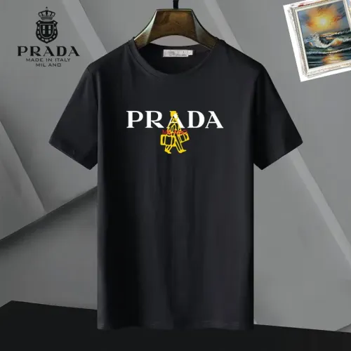 Wholesale Prada T-Shirts Short Sleeved For Unisex #1437222 $25.00 USD, Wholesale Quality Replica Prada T-Shirts