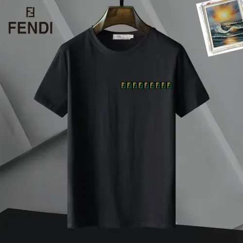 Wholesale Fendi T-Shirts Short Sleeved For Unisex #1437230 $25.00 USD, Wholesale Quality Replica Fendi T-Shirts