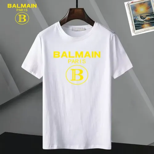 Wholesale Balmain T-Shirts Short Sleeved For Unisex #1437264 $25.00 USD, Wholesale Quality Replica Balmain T-Shirts