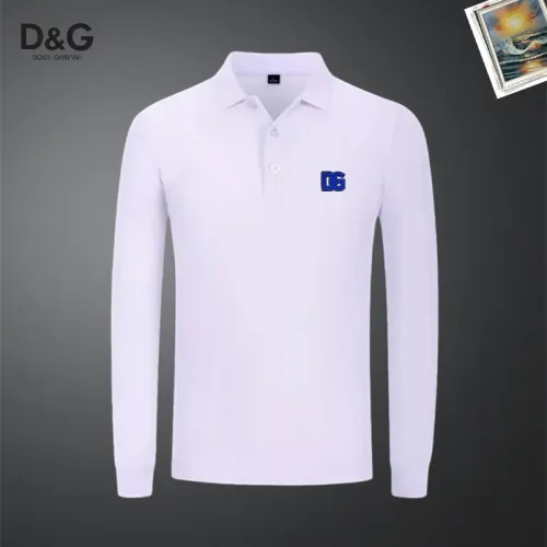 Wholesale Dolce &amp; Gabbana D&amp;G T-Shirts Long Sleeved For Men #1437272 $40.00 USD, Wholesale Quality Replica Dolce &amp; Gabbana D&amp;G T-Shirts
