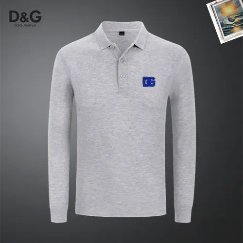 Wholesale Dolce &amp; Gabbana D&amp;G T-Shirts Long Sleeved For Men #1437273 $40.00 USD, Wholesale Quality Replica Dolce &amp; Gabbana D&amp;G T-Shirts