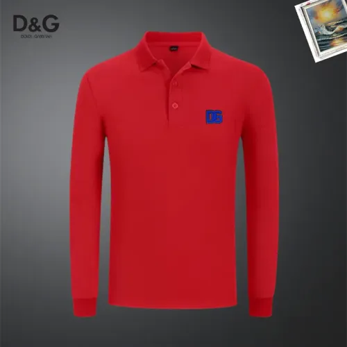 Wholesale Dolce &amp; Gabbana D&amp;G T-Shirts Long Sleeved For Men #1437274 $40.00 USD, Wholesale Quality Replica Dolce &amp; Gabbana D&amp;G T-Shirts