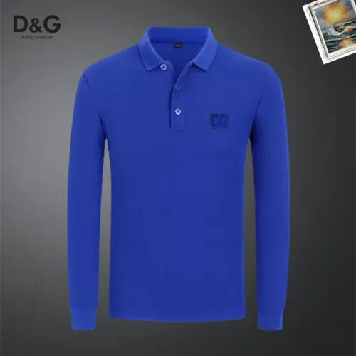 Wholesale Dolce &amp; Gabbana D&amp;G T-Shirts Long Sleeved For Men #1437277 $40.00 USD, Wholesale Quality Replica Dolce &amp; Gabbana D&amp;G T-Shirts