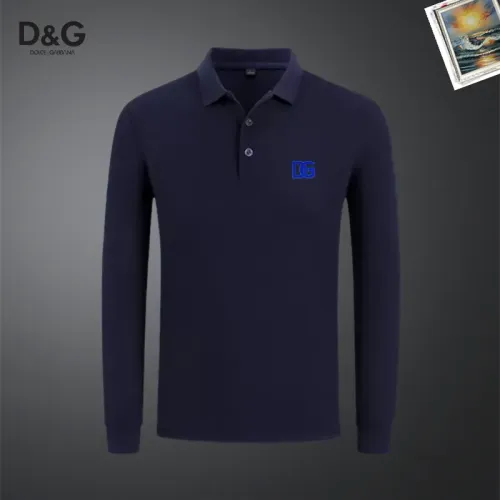 Wholesale Dolce &amp; Gabbana D&amp;G T-Shirts Long Sleeved For Men #1437278 $40.00 USD, Wholesale Quality Replica Dolce &amp; Gabbana D&amp;G T-Shirts