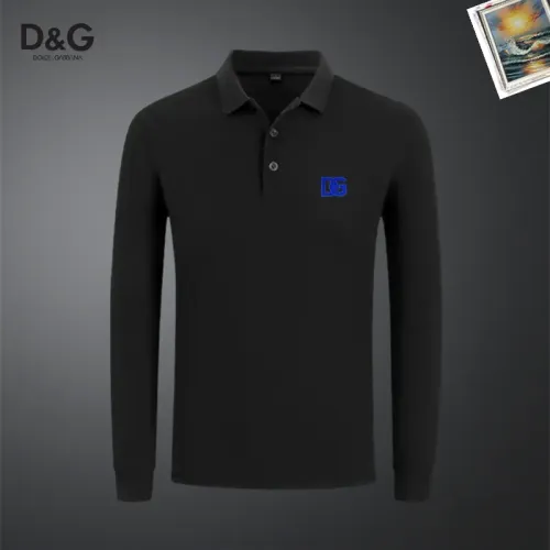 Wholesale Dolce &amp; Gabbana D&amp;G T-Shirts Long Sleeved For Men #1437279 $40.00 USD, Wholesale Quality Replica Dolce &amp; Gabbana D&amp;G T-Shirts