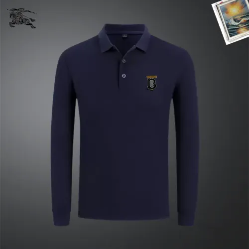 Wholesale Burberry T-Shirts Long Sleeved For Men #1437290 $40.00 USD, Wholesale Quality Replica Burberry T-Shirts