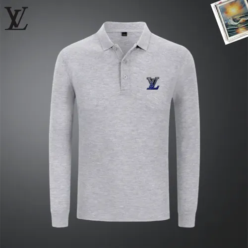 Wholesale Louis Vuitton LV T-Shirts Long Sleeved For Men #1437293 $40.00 USD, Wholesale Quality Replica Louis Vuitton LV T-Shirts