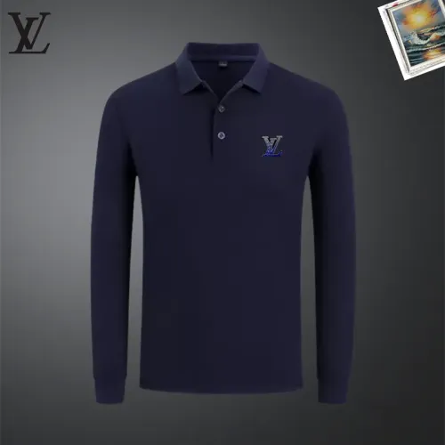 Wholesale Louis Vuitton LV T-Shirts Long Sleeved For Men #1437296 $40.00 USD, Wholesale Quality Replica Louis Vuitton LV T-Shirts