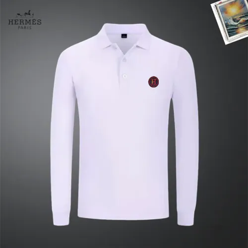 Wholesale Hermes T-Shirts Long Sleeved For Men #1437298 $40.00 USD, Wholesale Quality Replica Hermes T-Shirts