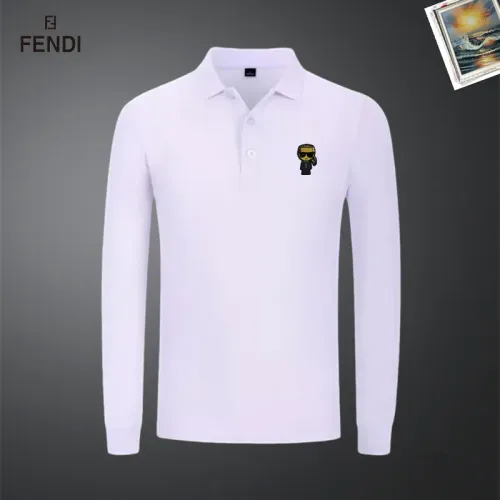 Wholesale Fendi T-Shirts Long Sleeved For Men #1437337 $40.00 USD, Wholesale Quality Replica Fendi T-Shirts
