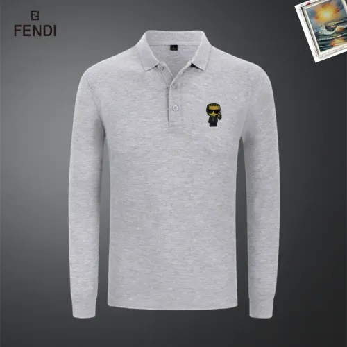Wholesale Fendi T-Shirts Long Sleeved For Men #1437338 $40.00 USD, Wholesale Quality Replica Fendi T-Shirts