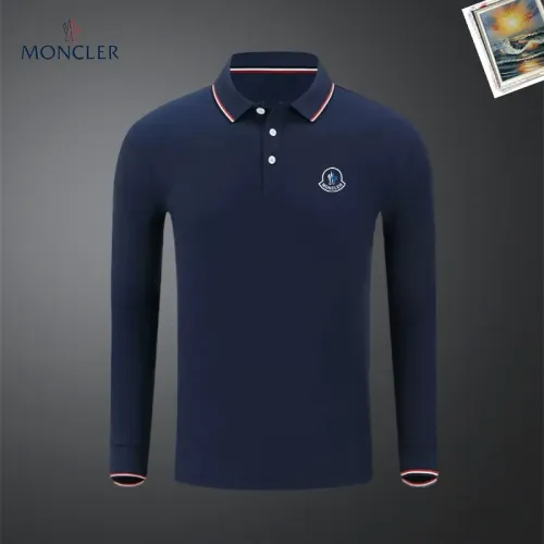 Wholesale Moncler T-Shirts Long Sleeved For Men #1437368 $40.00 USD, Wholesale Quality Replica Moncler T-Shirts