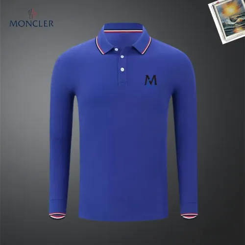 Wholesale Moncler T-Shirts Long Sleeved For Men #1437372 $40.00 USD, Wholesale Quality Replica Moncler T-Shirts