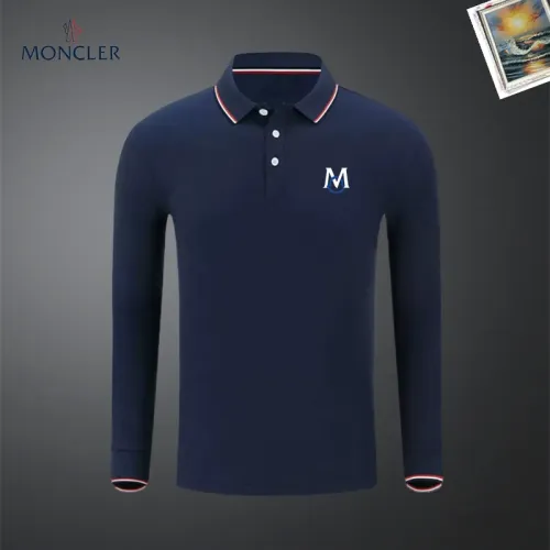 Wholesale Moncler T-Shirts Long Sleeved For Men #1437373 $40.00 USD, Wholesale Quality Replica Moncler T-Shirts