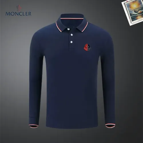 Wholesale Moncler T-Shirts Long Sleeved For Men #1437383 $40.00 USD, Wholesale Quality Replica Moncler T-Shirts