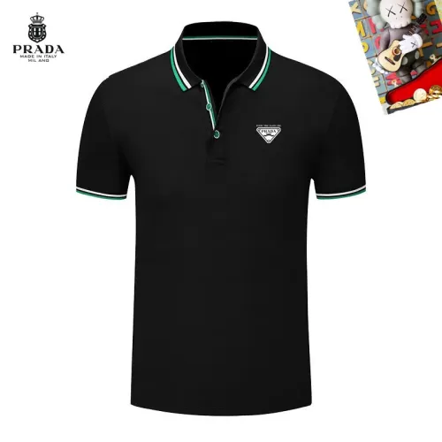 Wholesale Prada T-Shirts Short Sleeved For Men #1437415 $29.00 USD, Wholesale Quality Replica Prada T-Shirts