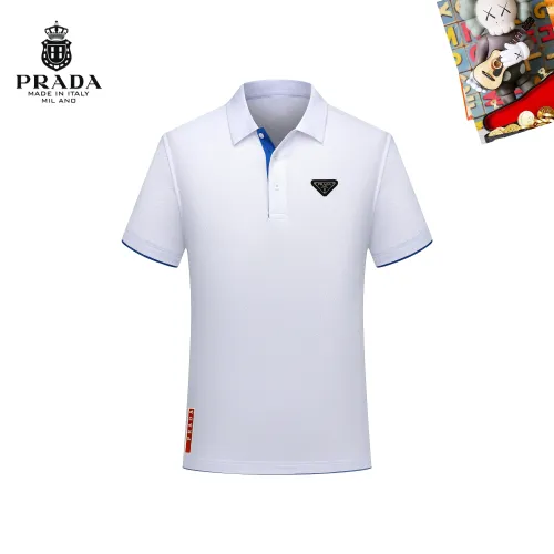 Wholesale Prada T-Shirts Short Sleeved For Men #1437512 $29.00 USD, Wholesale Quality Replica Prada T-Shirts