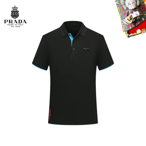 Wholesale Prada T-Shirts Short Sleeved For Men #1437515 $29.00 USD, Wholesale Quality Replica Prada T-Shirts